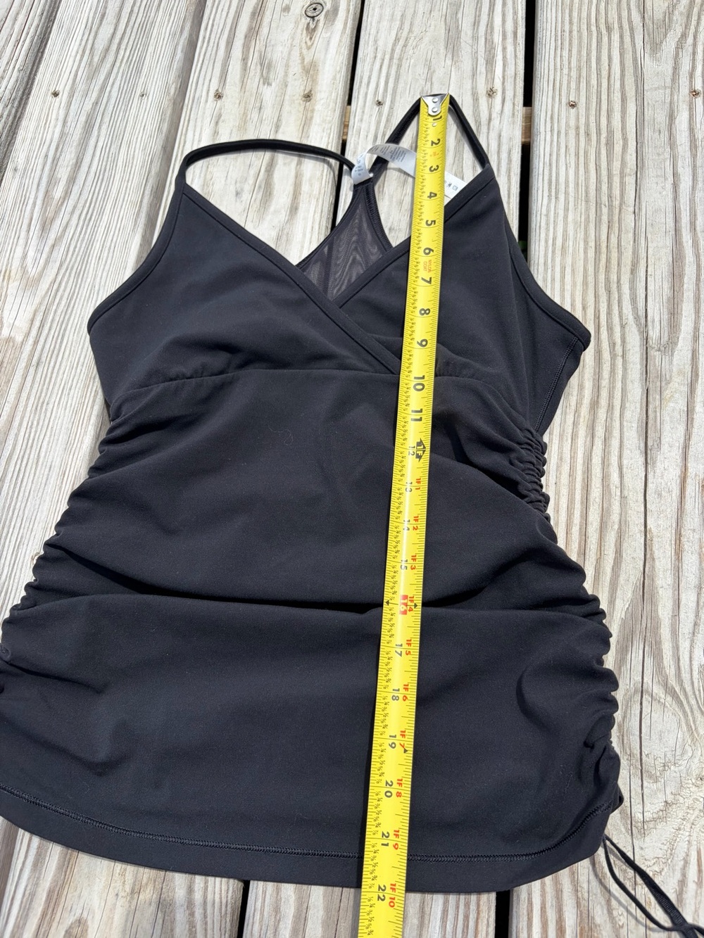 Lululemon Full Freedom Tank Mesh RacerBack Black Size 8 Strappy Sides No Pads - Picture 11 of 11
